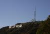 Hollywood sign and antennas.