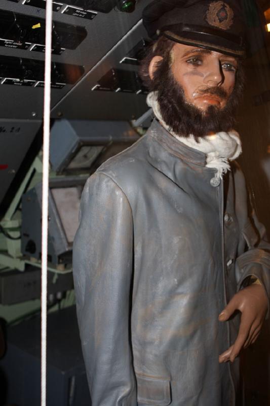 2010-04-15 15:40:59 ** Bremerhaven, Germany, Submarines, Type XXI, U 2540 ** Model of a submarine officer, including a full beard.