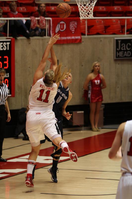 2012-11-27 20:27:12 ** Basketball, Michelle Plouffe, Taryn Wicijowski, Utah State, Utah Utes, Women's Basketball ** 