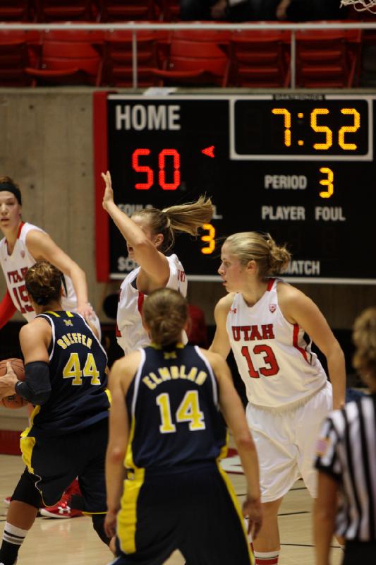 2012-11-16 17:41:39 ** Basketball, Michelle Plouffe, Michigan, Rachel Messer, Taryn Wicijowski, Utah Utes, Women's Basketball ** 