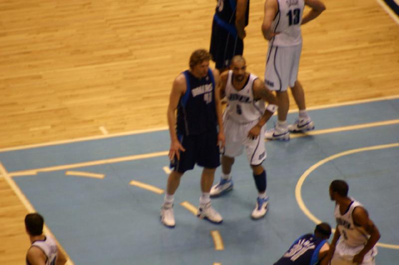 2008-03-03 20:10:16 ** Basketball, Utah Jazz ** Dirk Nowitzki and Carlos Boozer.