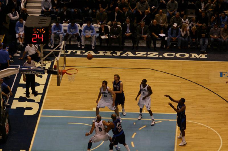2008-03-03 20:39:06 ** Basketball, Utah Jazz ** Freiwurf von Dallas Mavericks.