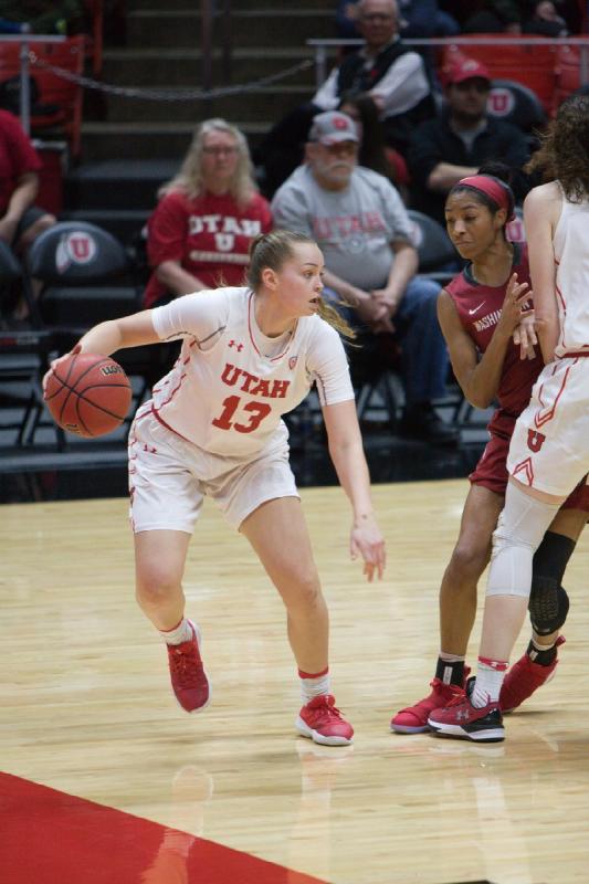 2018-02-16 19:19:12 ** Basketball, Megan Huff, Megan Jacobs, Utah Utes, Washington State, Women's Basketball ** 