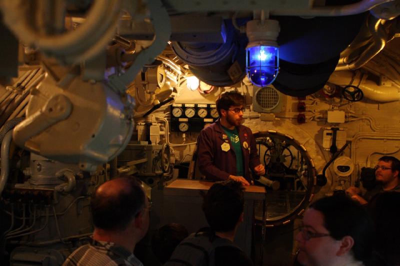2014-03-11 10:18:08 ** Chicago, Illinois, Museum of Science and Industry, Submarines, Type IX, U 505 ** The tour was officially over in the electric engine room.