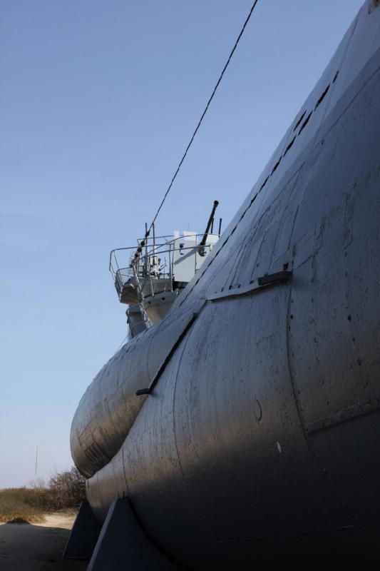 2010-04-07 12:25:24 ** Germany, Laboe, Submarines, Type VII, U 995 ** Port side of U 995.