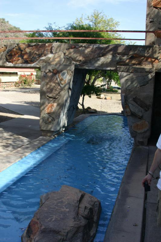 2007-04-14 15:08:22 ** Phoenix, Taliesin West ** Another design element which could work as a swimming pool if it was just a little deeper.