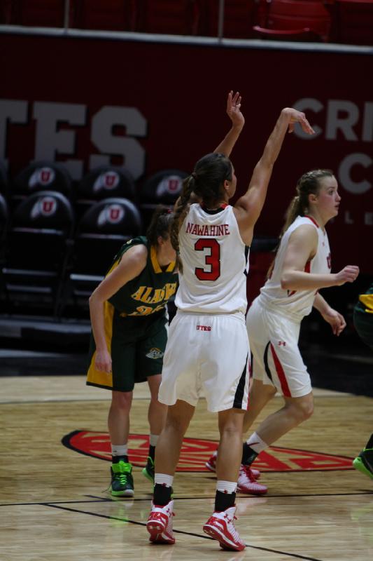 2014-11-05 19:43:23 ** Alaska Anchorage, Basketball, Malia Nawahine, Paige Crozon, Utah Utes, Women's Basketball ** 