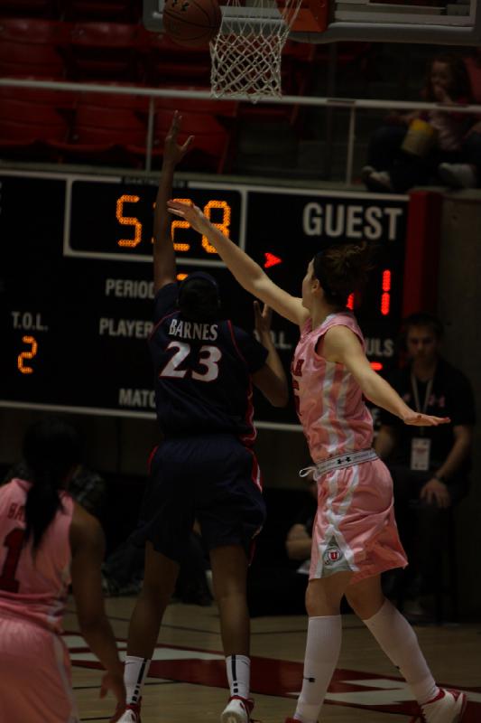 2012-02-11 15:29:33 ** Arizona, Basketball, Janita Badon, Michelle Plouffe, Utah Utes, Women's Basketball ** 