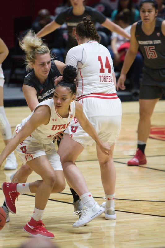 2019-02-24 12:11:32 ** Andrea Torres, Basketball, Damenbasketball, Kiana Moore, Utah Utes, Washington State ** 