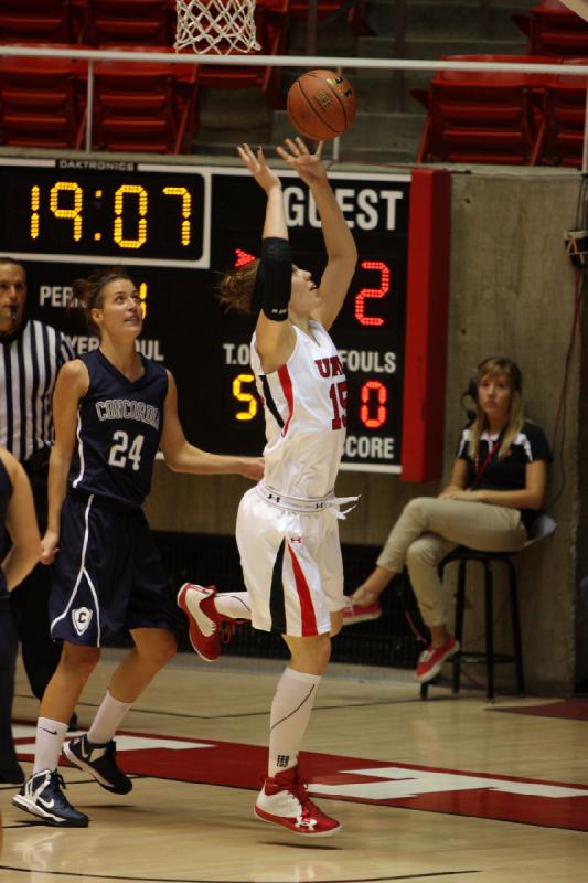 2012-11-01 19:01:08 ** Basketball, Concordia, Michelle Plouffe, Utah Utes, Women's Basketball ** 