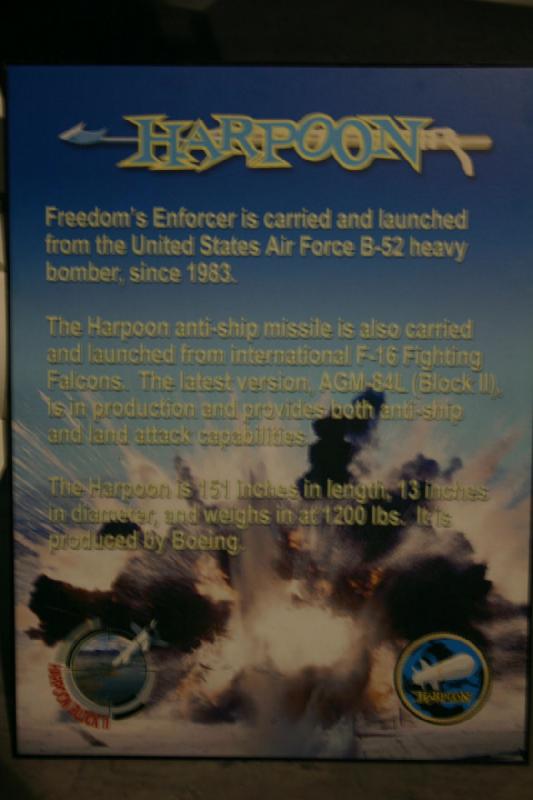 2007-04-08 13:29:32 ** Air Force, Hill AFB, Utah ** Description of the AGM-84L 'Harpoon' used against ships.