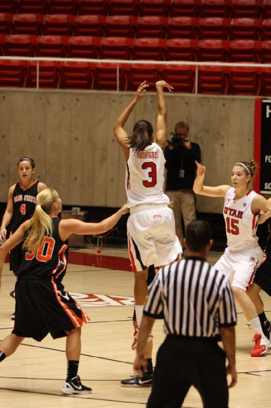 2011-12-06 19:05:59 ** Basketball, Idaho State, Iwalani Rodrigues, Michelle Plouffe, Utah Utes, Women's Basketball ** 