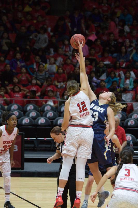 2016-11-03 10:59:38 ** Basketball, Damenbasketball, Emily Potter, Malia Nawahine, South Dakota School of Mines & Technology, Tanaeya Boclair, Utah Utes ** 