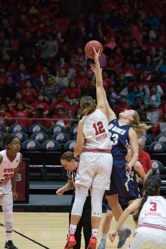 2016-11-03 10:59:38 ** Basketball, Emily Potter, Malia Nawahine, South Dakota School of Mines & Technology, Tanaeya Boclair, Utah Utes, Women's Basketball ** 