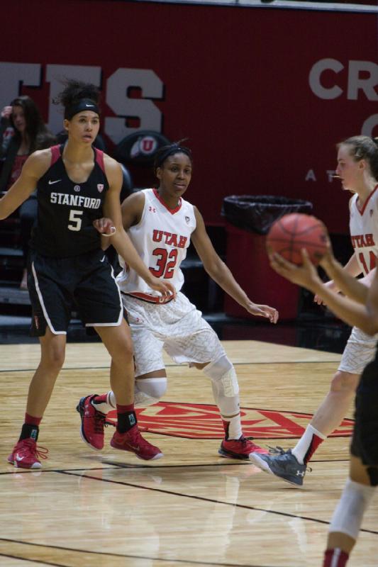 2016-02-21 15:32:07 ** Basketball, Damenbasketball, Paige Crozon, Stanford, Tanaeya Boclair, Utah Utes ** 