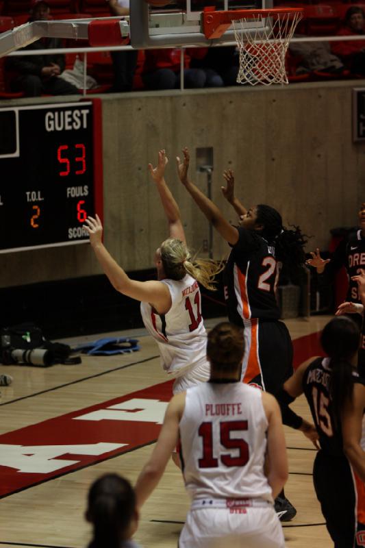 2012-03-01 20:32:35 ** Basketball, Michelle Plouffe, Oregon State, Taryn Wicijowski, Utah Utes, Women's Basketball ** 