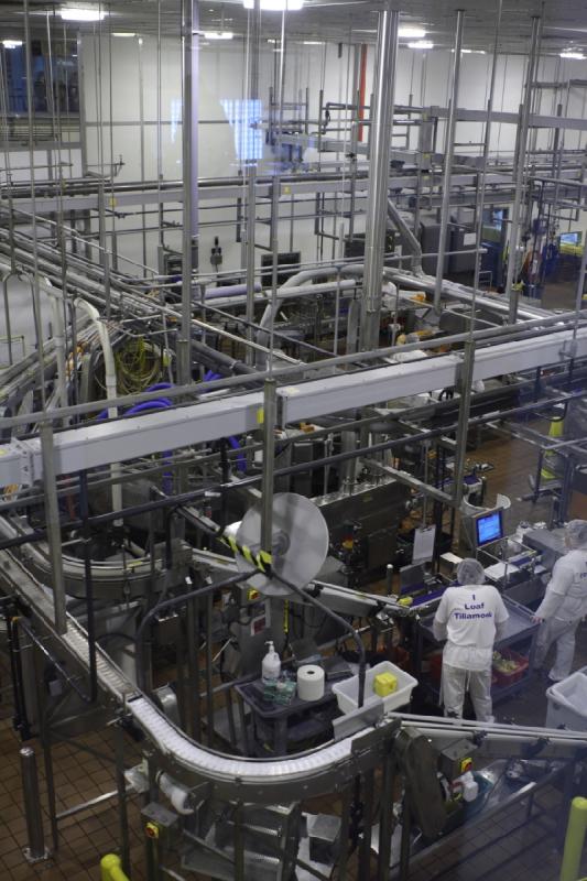 2011-03-25 15:50:52 ** Tillamook Cheese Factory ** Conveyor belt chaos.