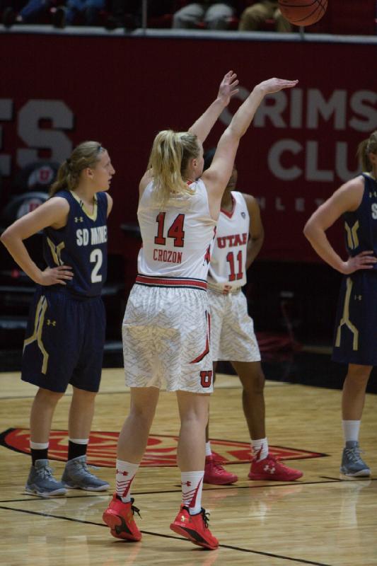 2016-11-03 11:02:52 ** Basketball, Erika Bean, Paige Crozon, South Dakota School of Mines & Technology, Utah Utes, Women's Basketball ** 