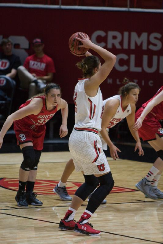 2015-11-13 17:54:54 ** Basketball, Emily Potter, Katie Kuklok, South Dakota, Utah Utes, Women's Basketball ** 