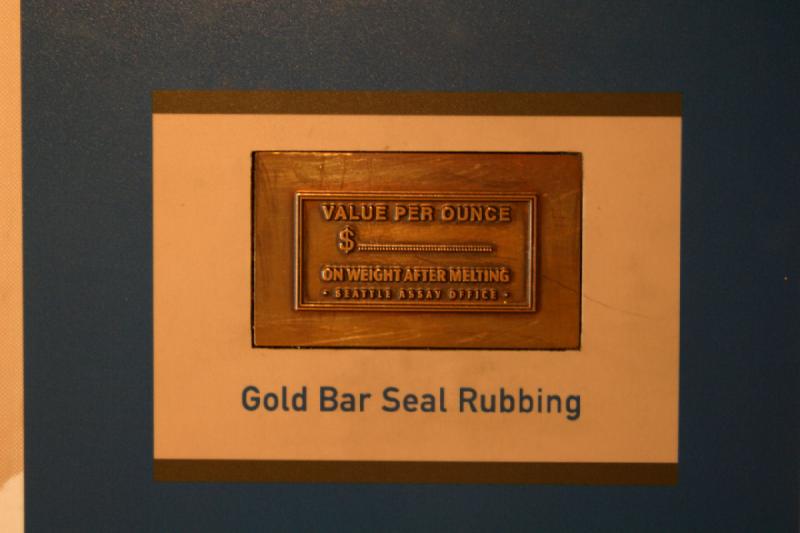 2007-09-03 10:16:52 ** Seattle ** Gold bar seal rubbing.