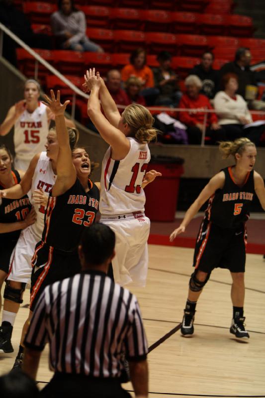 2011-12-06 20:04:11 ** Basketball, Damenbasketball, Idaho State, Michelle Plouffe, Rachel Messer, Taryn Wicijowski, Utah Utes ** 