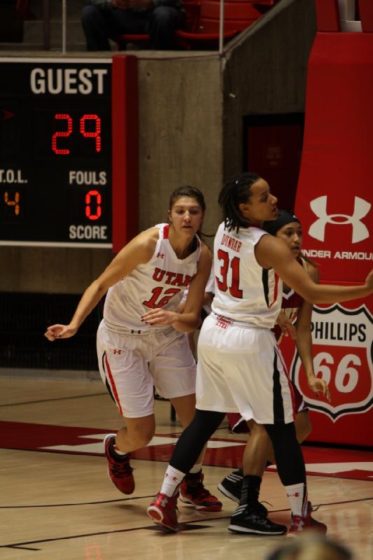 2013-11-08 21:28:36 ** Basketball, Ciera Dunbar, Emily Potter, University of Denver, Utah Utes, Women's Basketball ** 