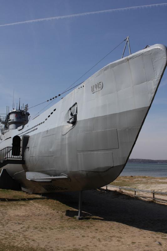 2010-04-07 12:23:15 ** Germany, Laboe, Submarines, Type VII, U 995 ** Bow of U 995.