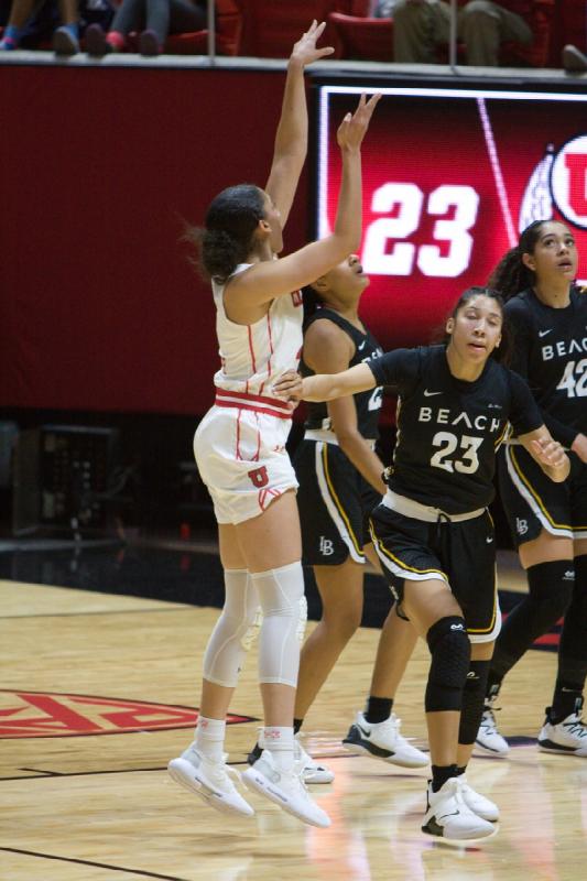 2018-11-16 19:24:53 ** Basketball, Long Beach State, Niyah Becker, Utah Utes, Women's Basketball ** 